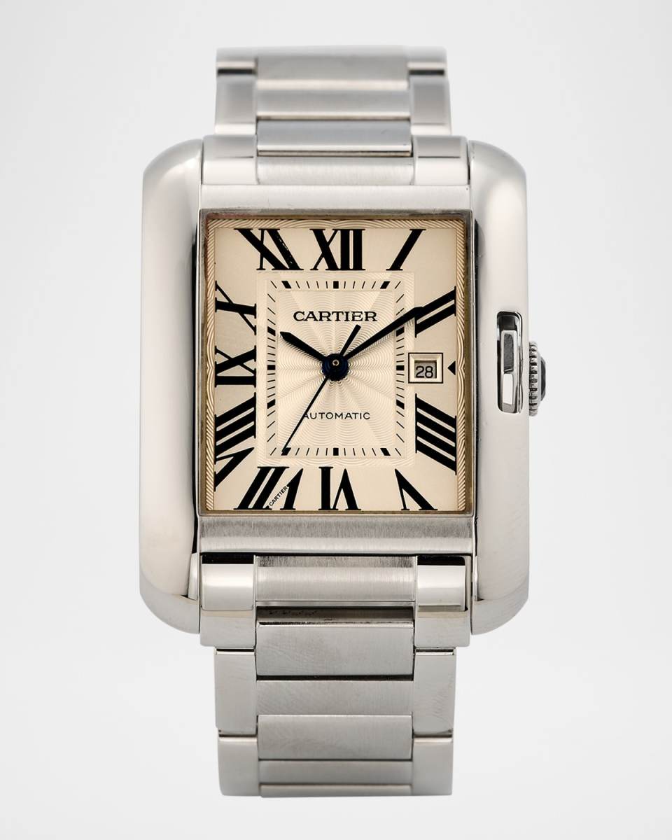 Cartier Stainless Steel Tank Anglaise 39mm Vintage 2010s Watch